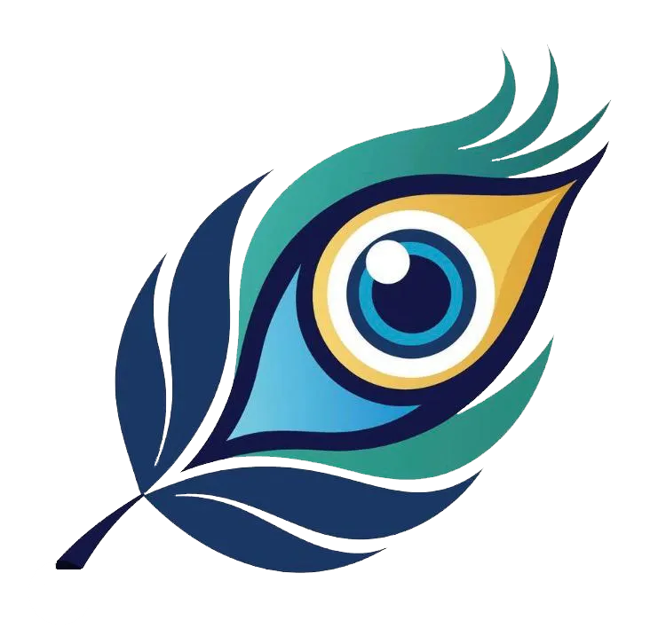 Dekoracyjne pawie pióro